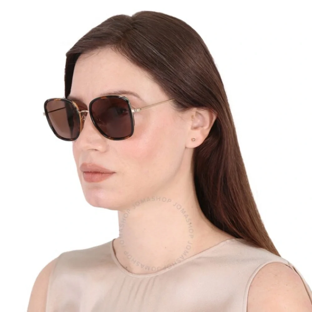 NWT Tory Burch | Brown Tortoise Shell Gradient Square Oversized Sunglasses $245